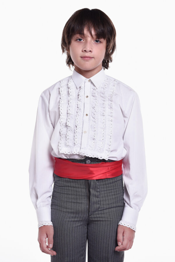 CAMISA TIRAS BORDADAS