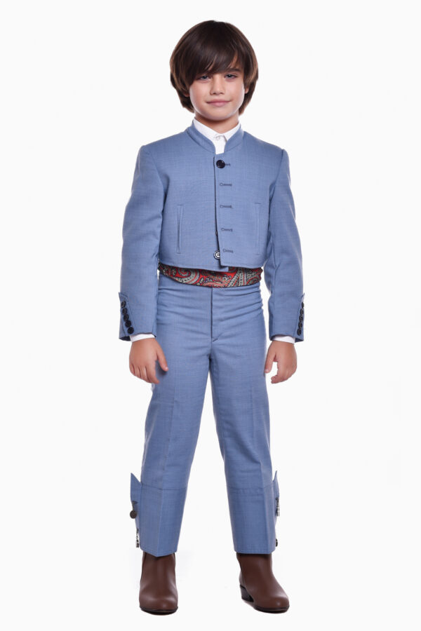 TRAJE CAMPERO COMPLETO CUADRITO LYCRA